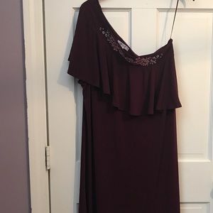 Elegant maroon dress